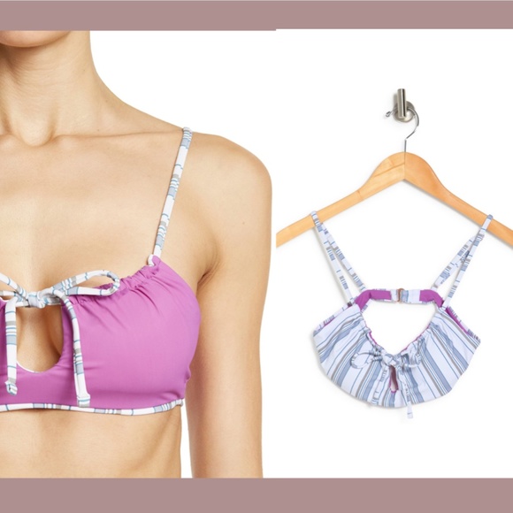 NWT Maaji [ Small ] Skyline Samatha Reversible Keyhole Tie Bikini‎ Top - Picture 2 of 12